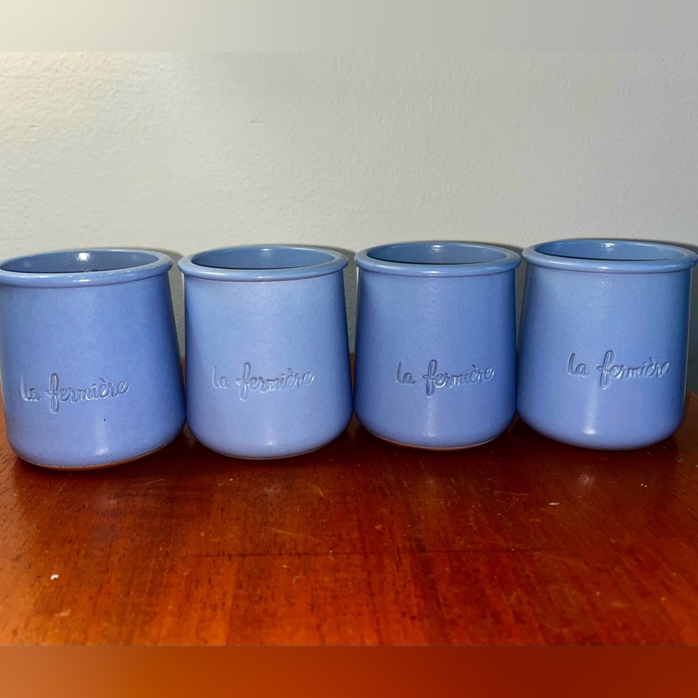 La Fermiere Signature Lavender Blue Pots (set of four)